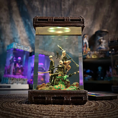 Android Combatant Diorama Resin Lamp