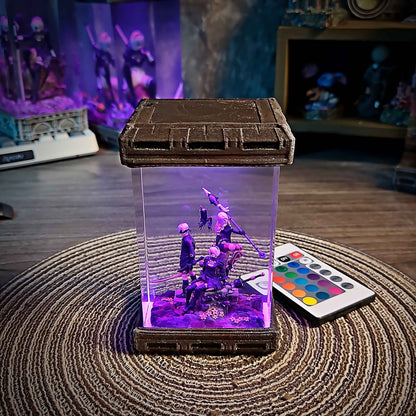 Android Combatant Diorama Resin Lamp