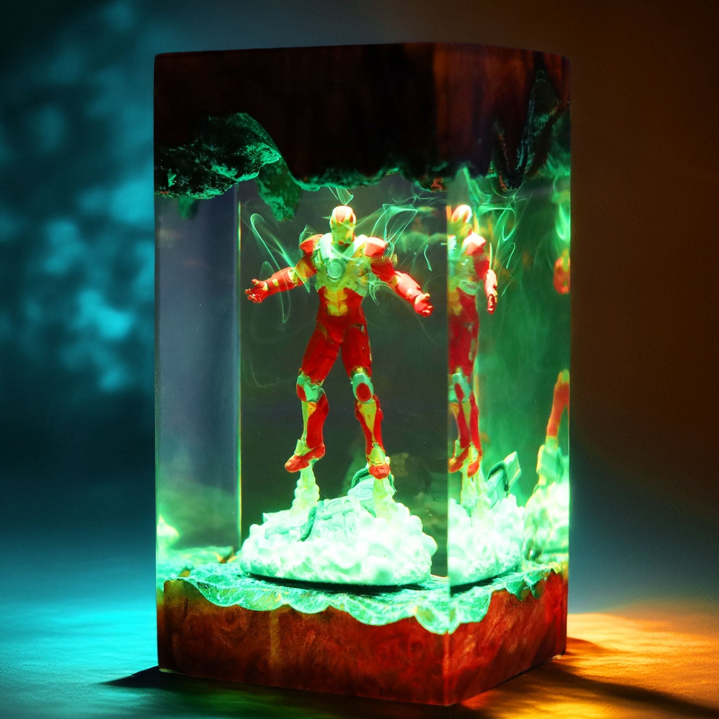 Crimson Armor Hero Resin Lamp V2