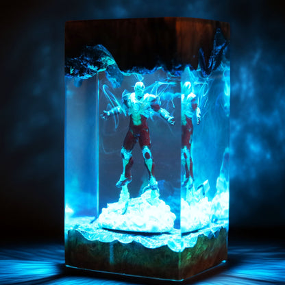 Crimson Armor Hero Resin Lamp V2