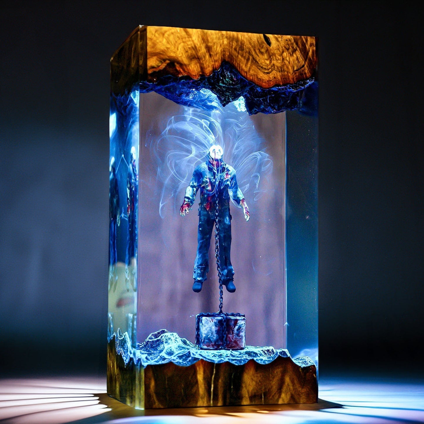 Hockey Masked Slasher Resin Lamp