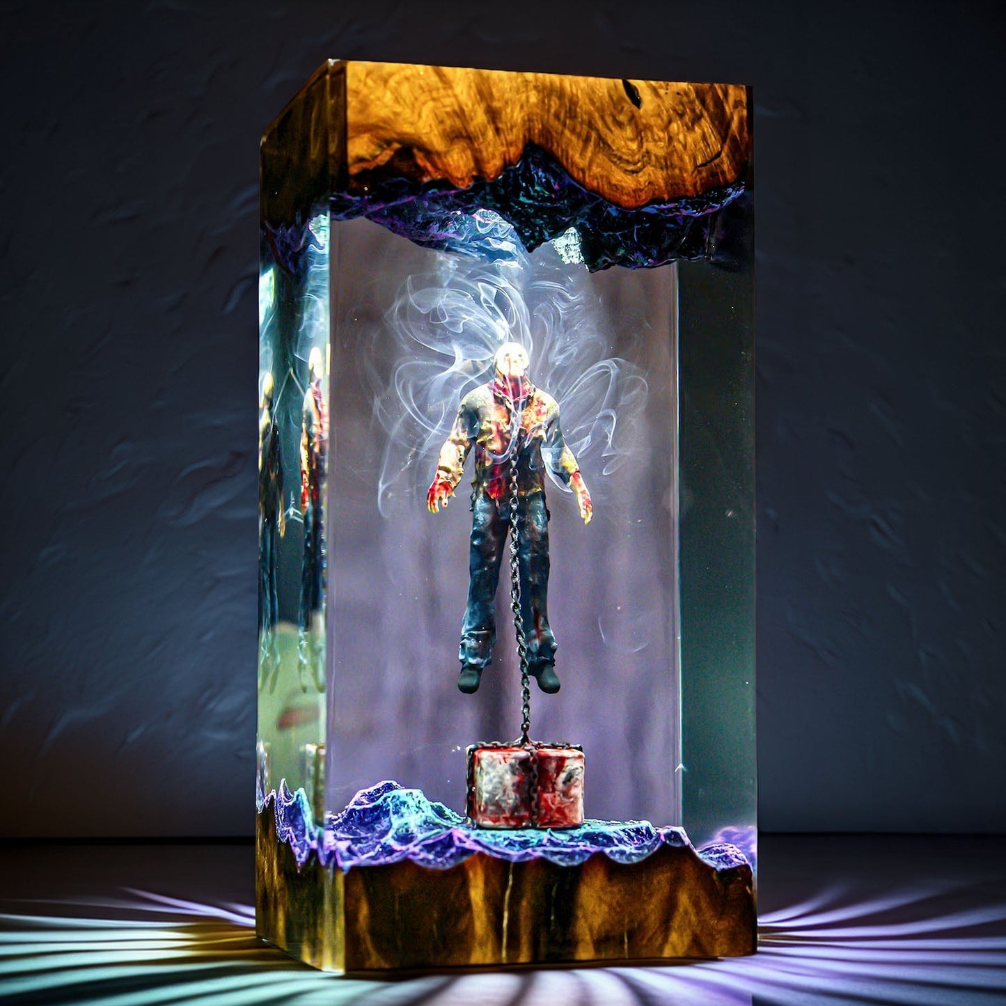 Hockey Masked Slasher Resin Lamp