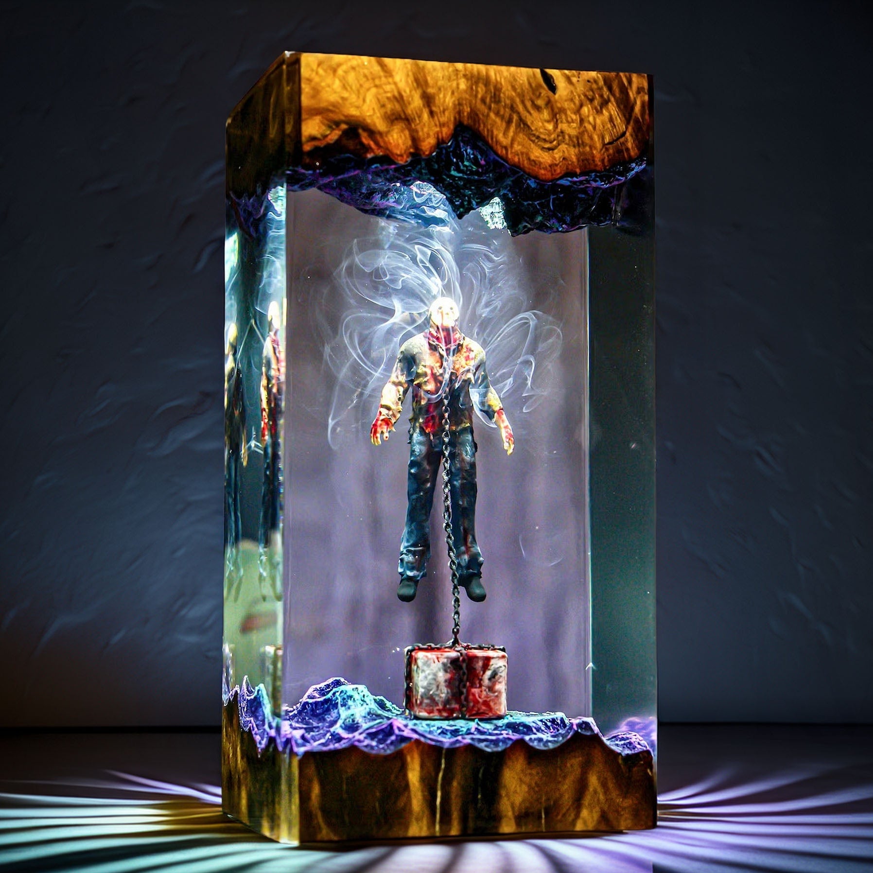 Hockey Masked Slasher Resin Lamp