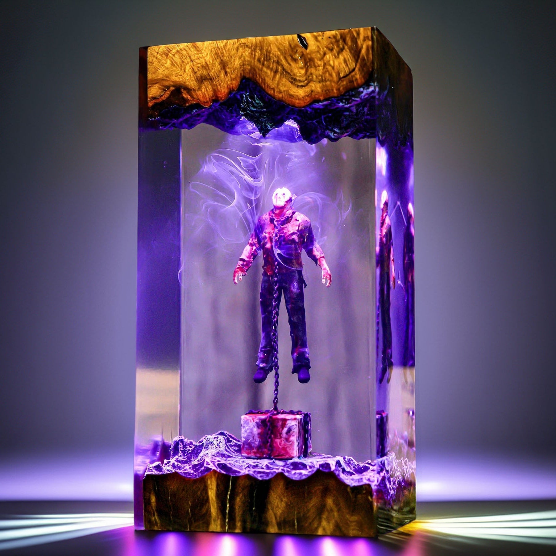 Hockey Masked Slasher Resin Lamp