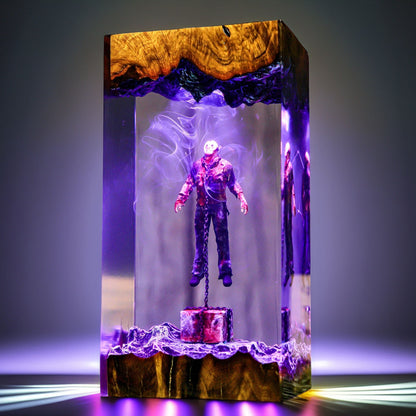 Hockey Masked Slasher Resin Lamp
