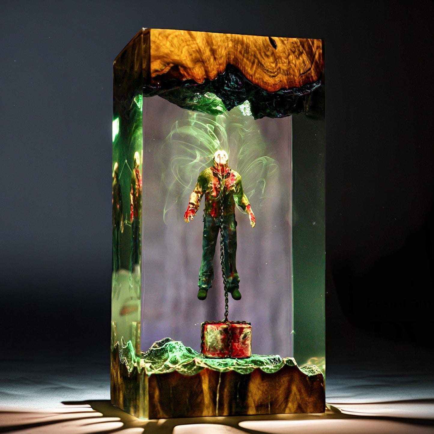 Hockey Masked Slasher Resin Lamp