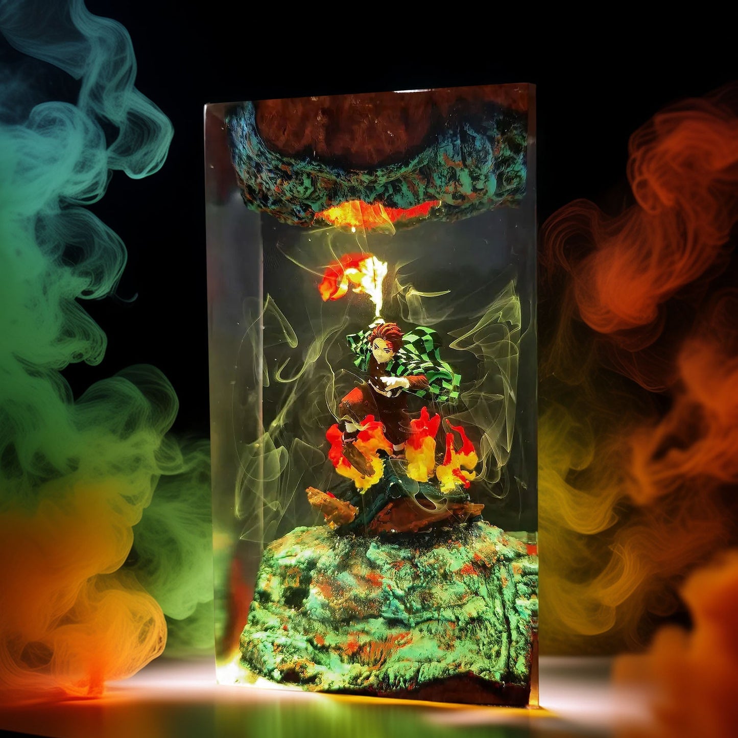 Sun Breath Swordsman Resin Lamp