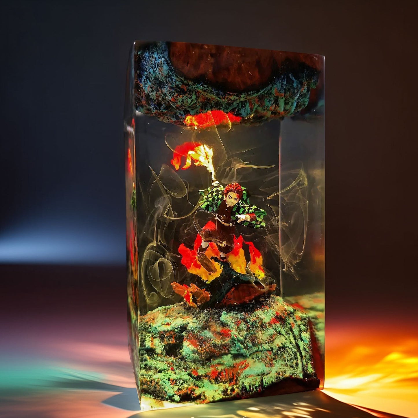 Sun Breath Swordsman Resin Lamp