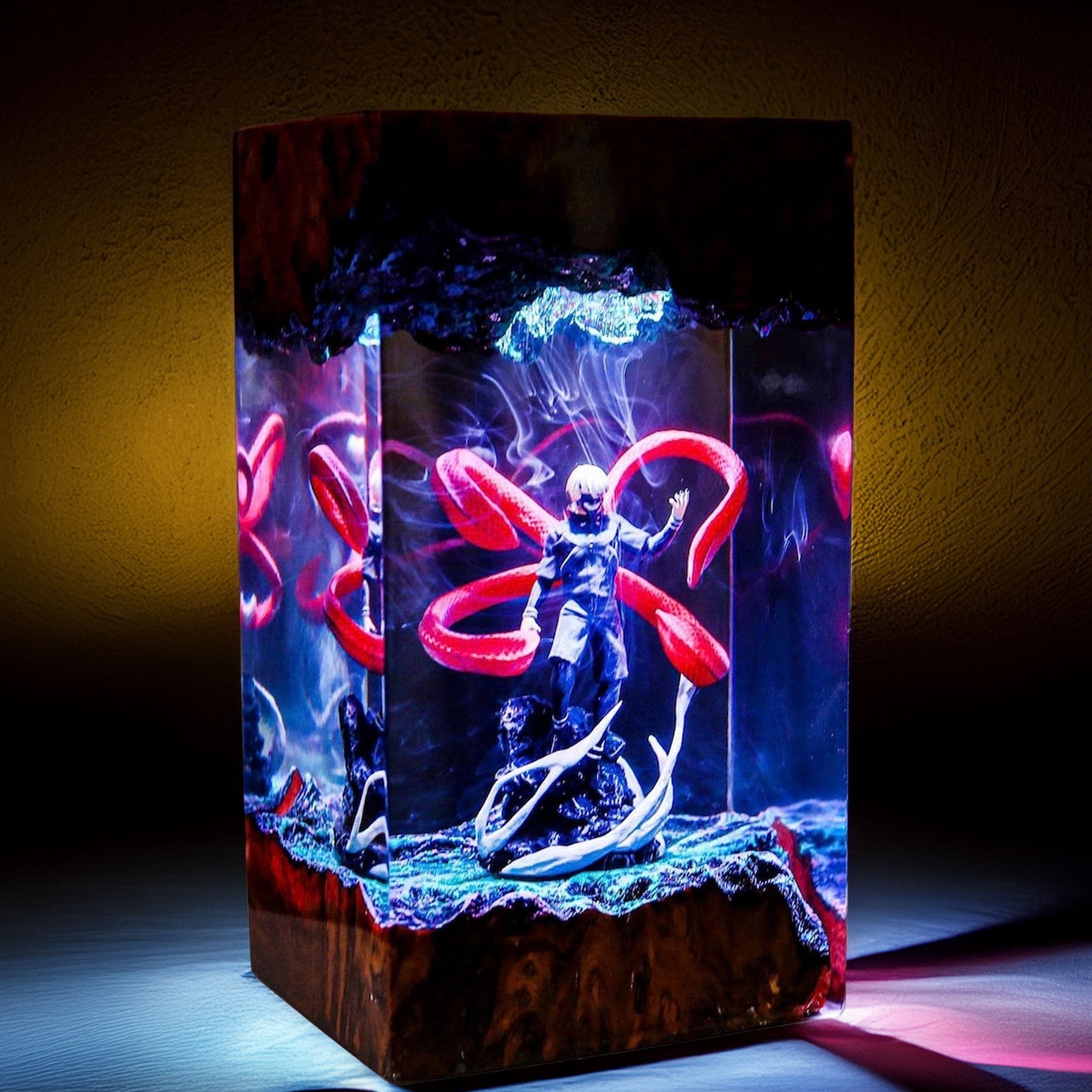 Half Ghoul Boy Resin Lamp