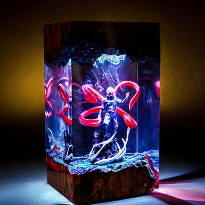 Half Ghoul Boy Resin Lamp