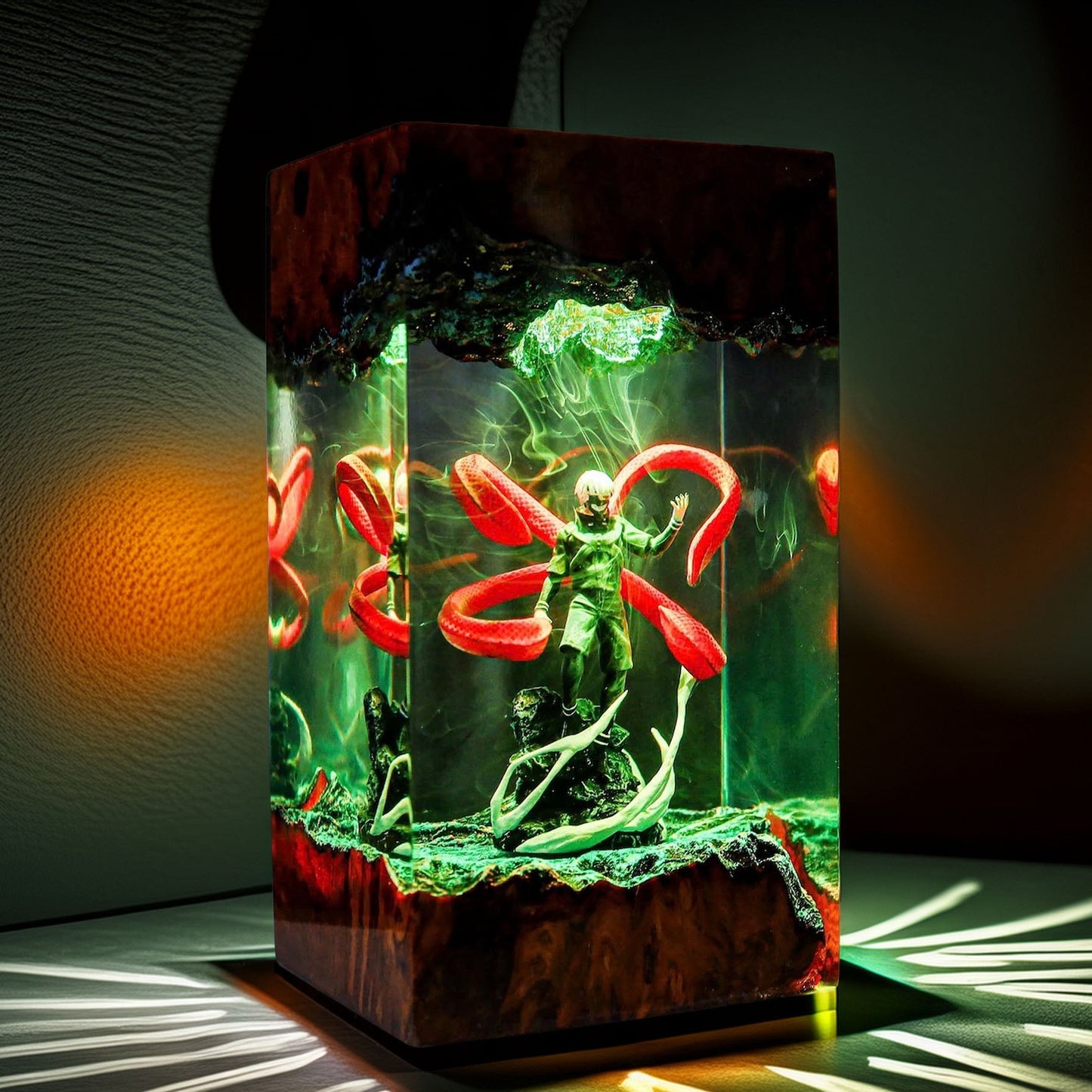 Half Ghoul Boy Resin Lamp