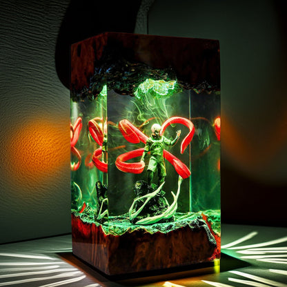 Half Ghoul Boy Resin Lamp