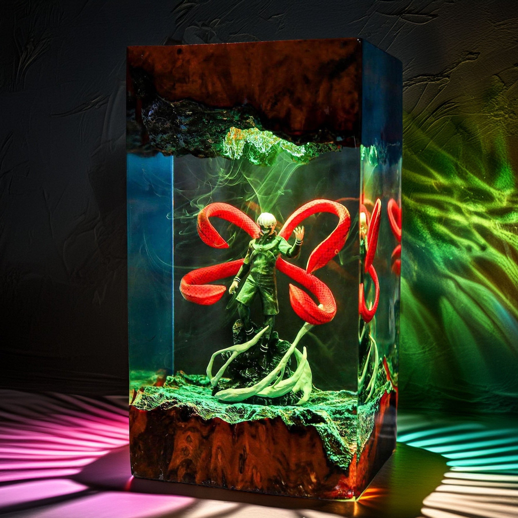 Half Ghoul Boy Resin Lamp