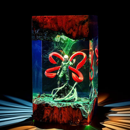Half Ghoul Boy Resin Lamp