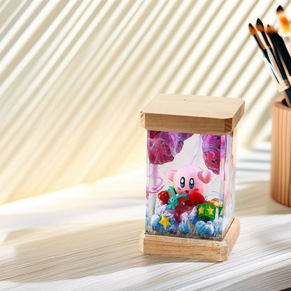 Pink Cosmic Puff Dream World Resin Epoxy Lamp