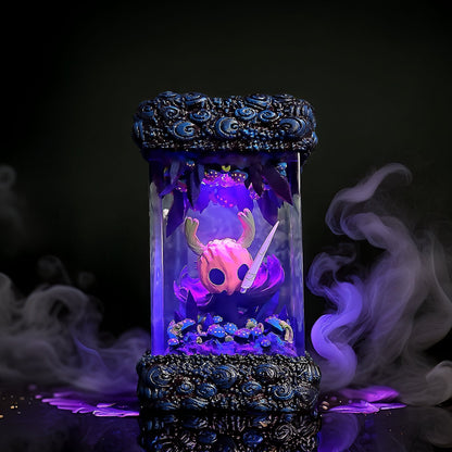Spectral Bug Pilgrim Halloween Resin Lamp