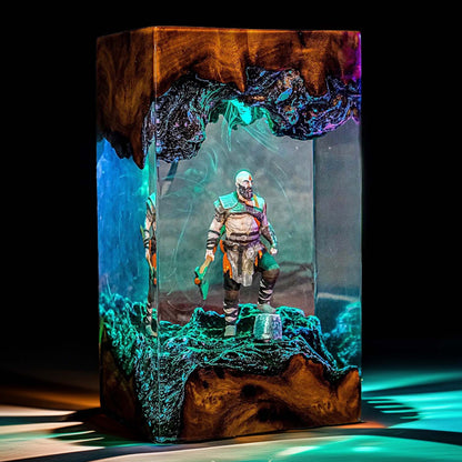 Spartan Rage Resin Lamp
