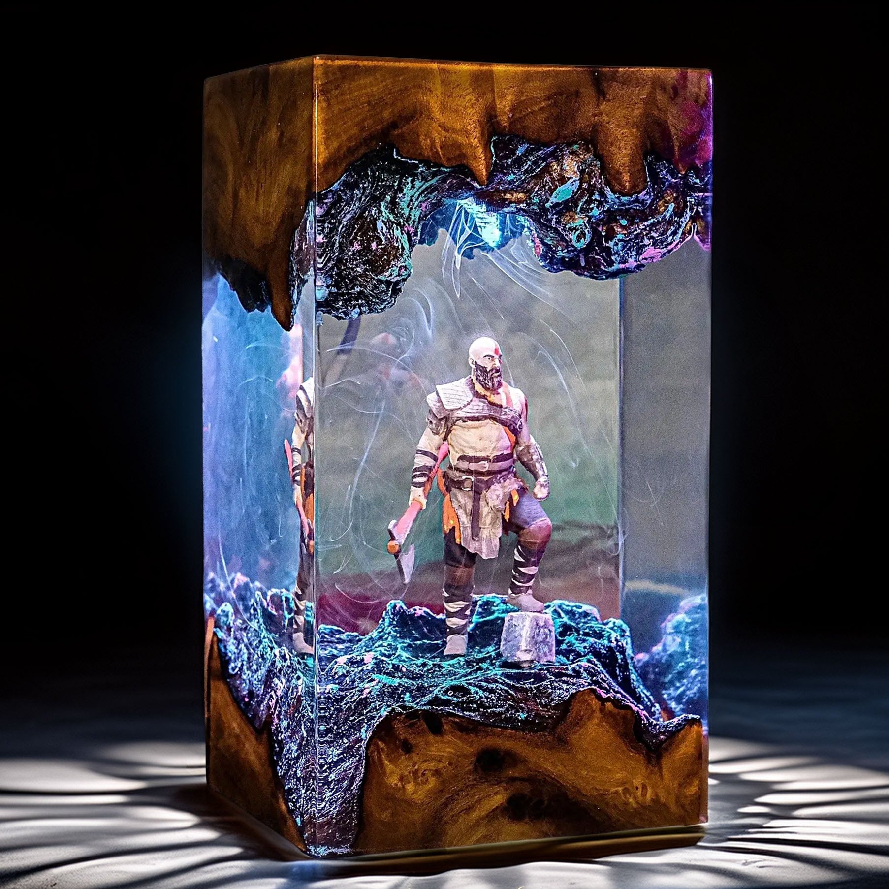 Spartan Rage Resin Lamp