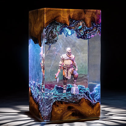 Spartan Rage Resin Lamp