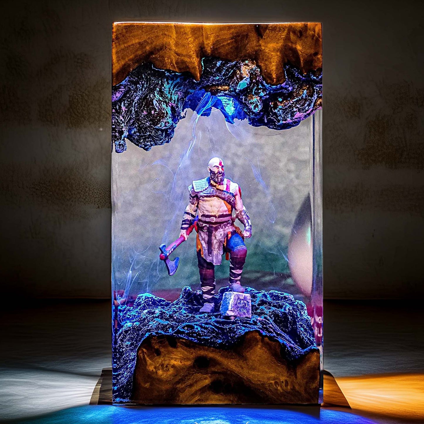 Spartan Rage Resin Lamp