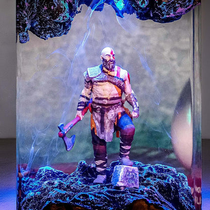 Spartan Rage Resin Lamp