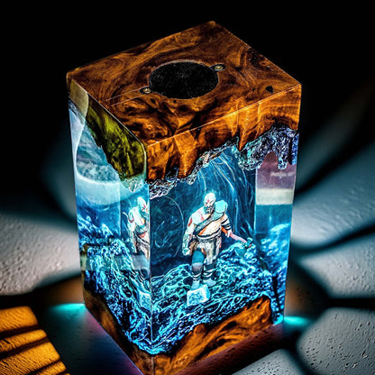 Spartan Rage Resin Lamp