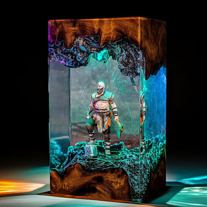 Spartan Rage Resin Lamp