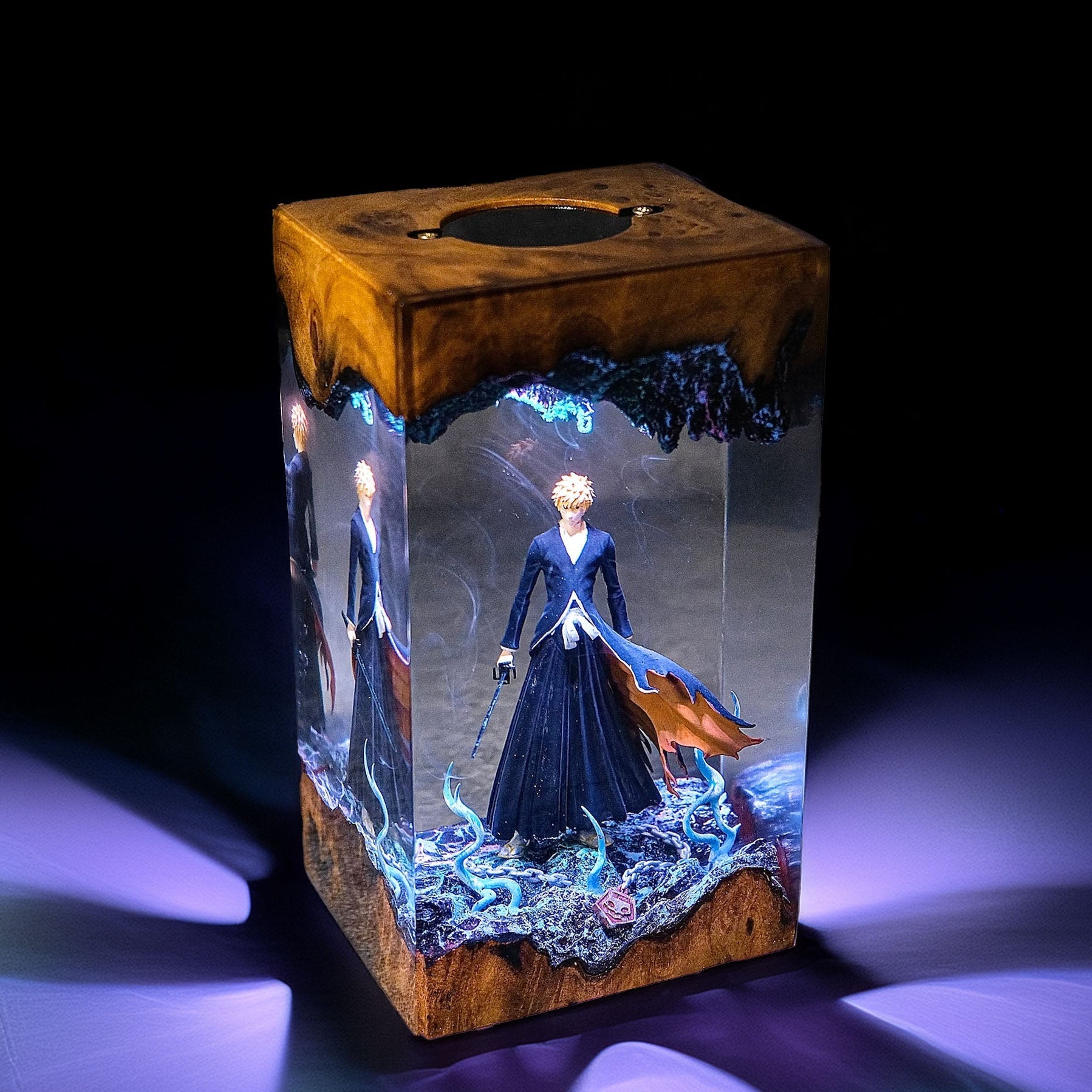 Orange Hair Soul Reaper Resin Lamp