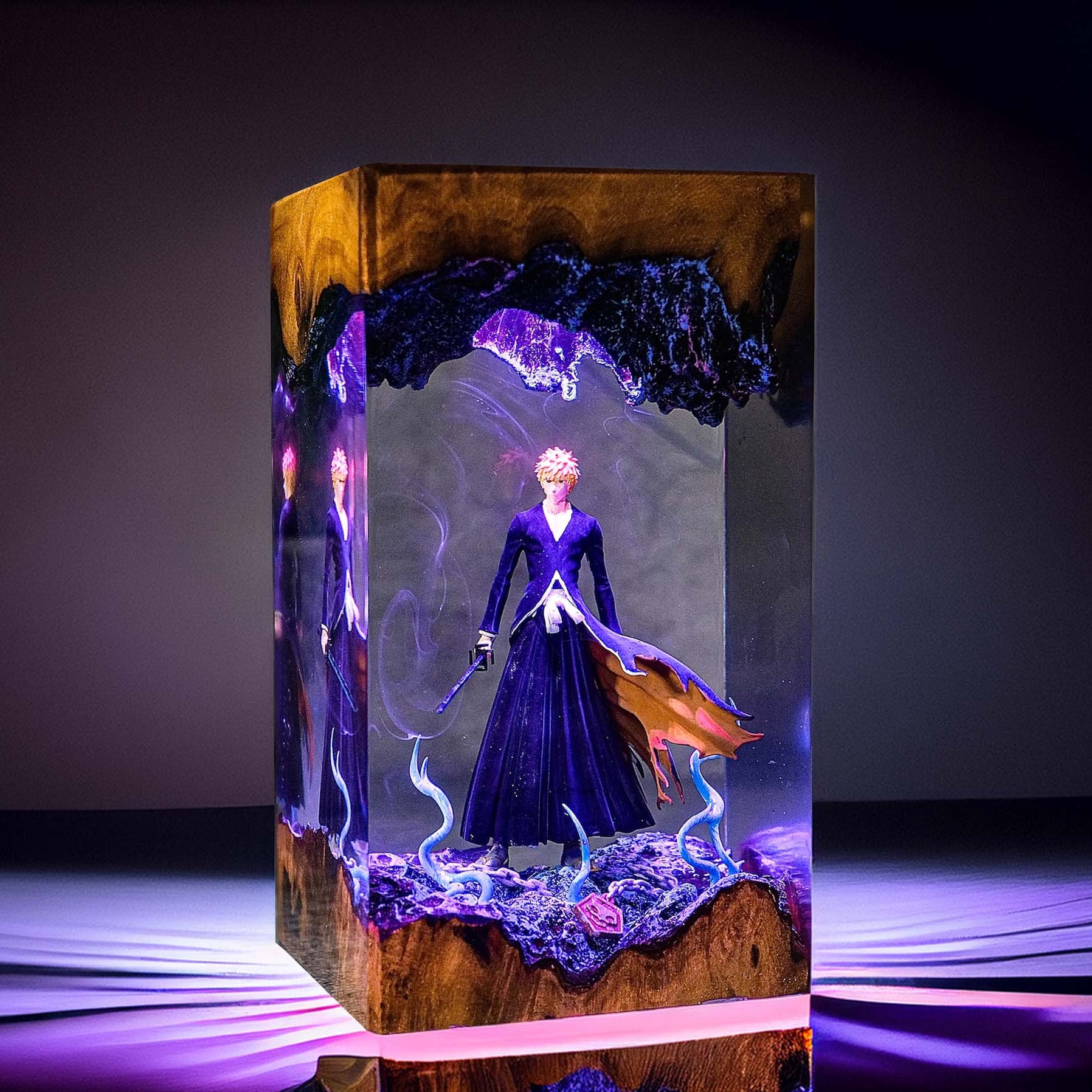 Orange Hair Soul Reaper Resin Lamp