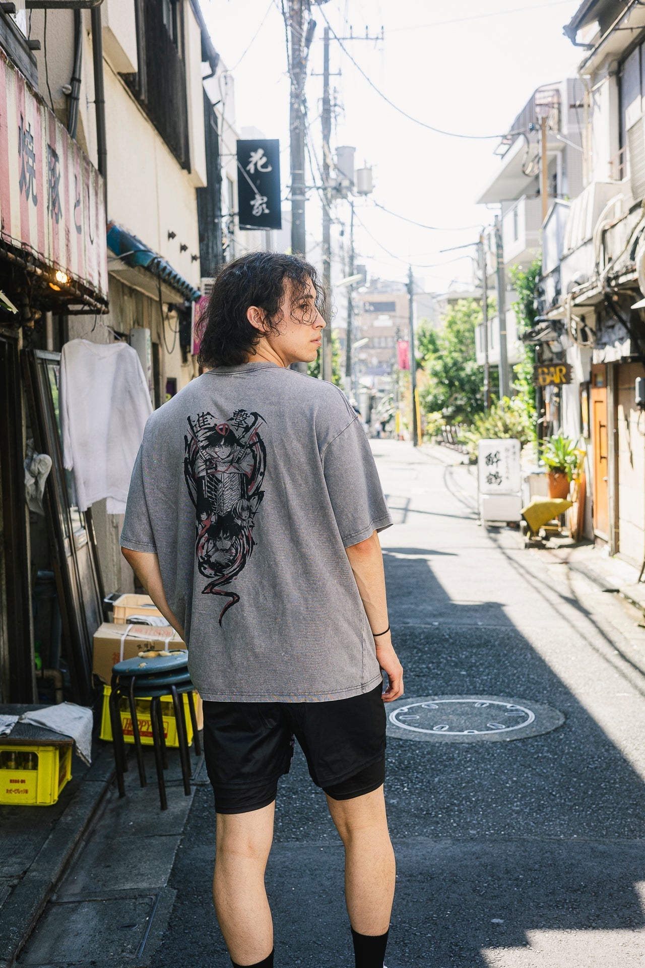 2-SIDED WINGS OF FREEDOM VINTAGE OVERSIZE TEE