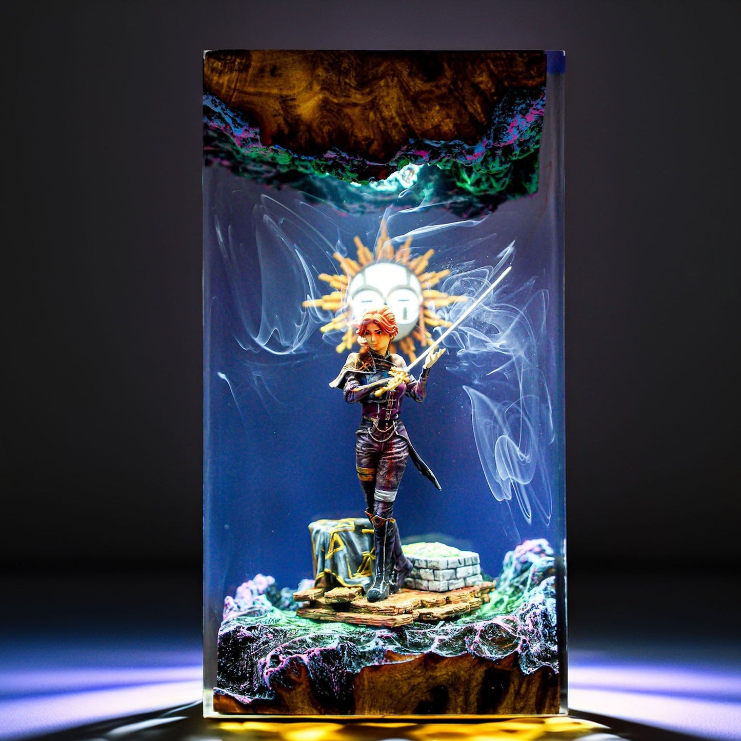 Young Painter Apprentice Resin Lamp