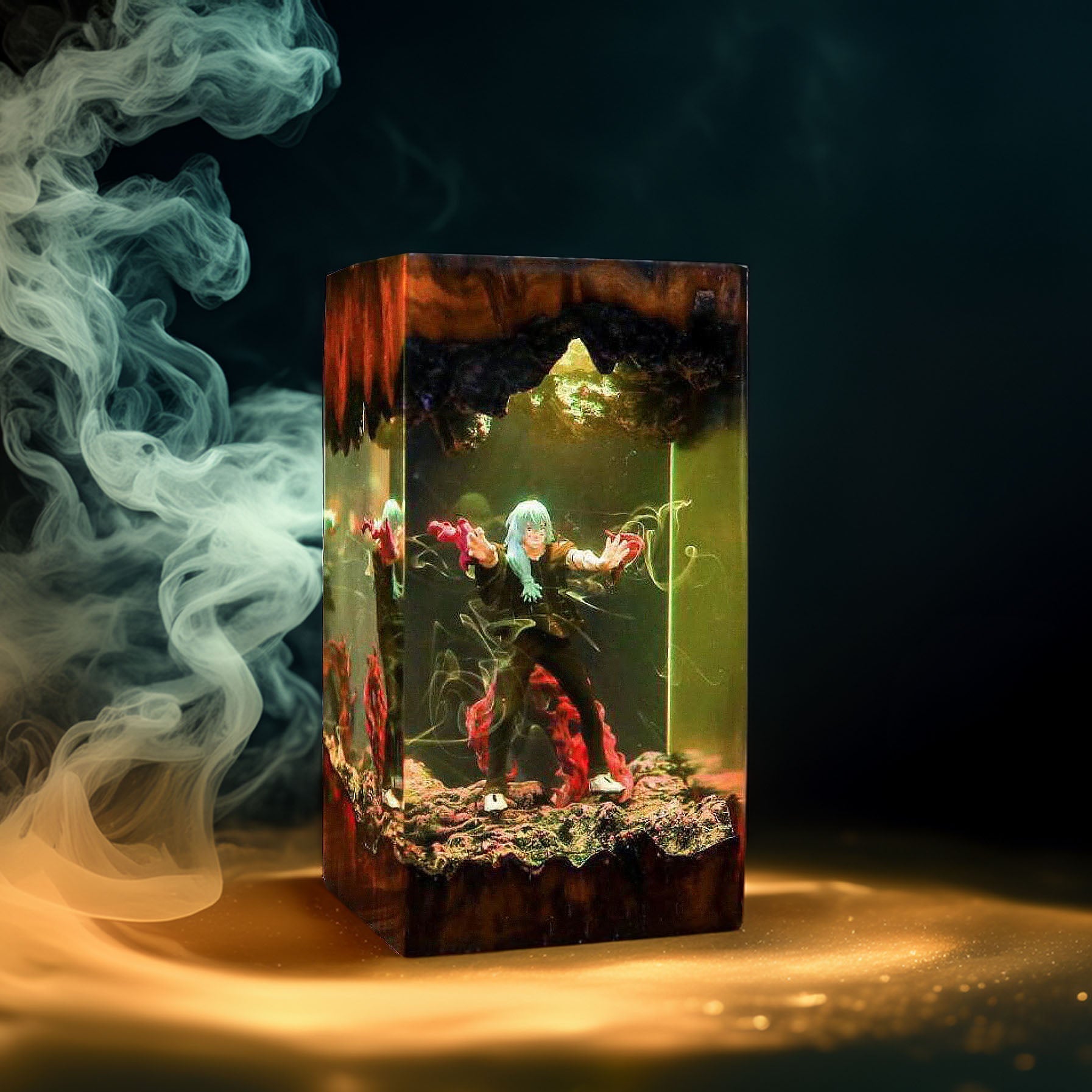 Patchwork Soul Demon Resin Lamp