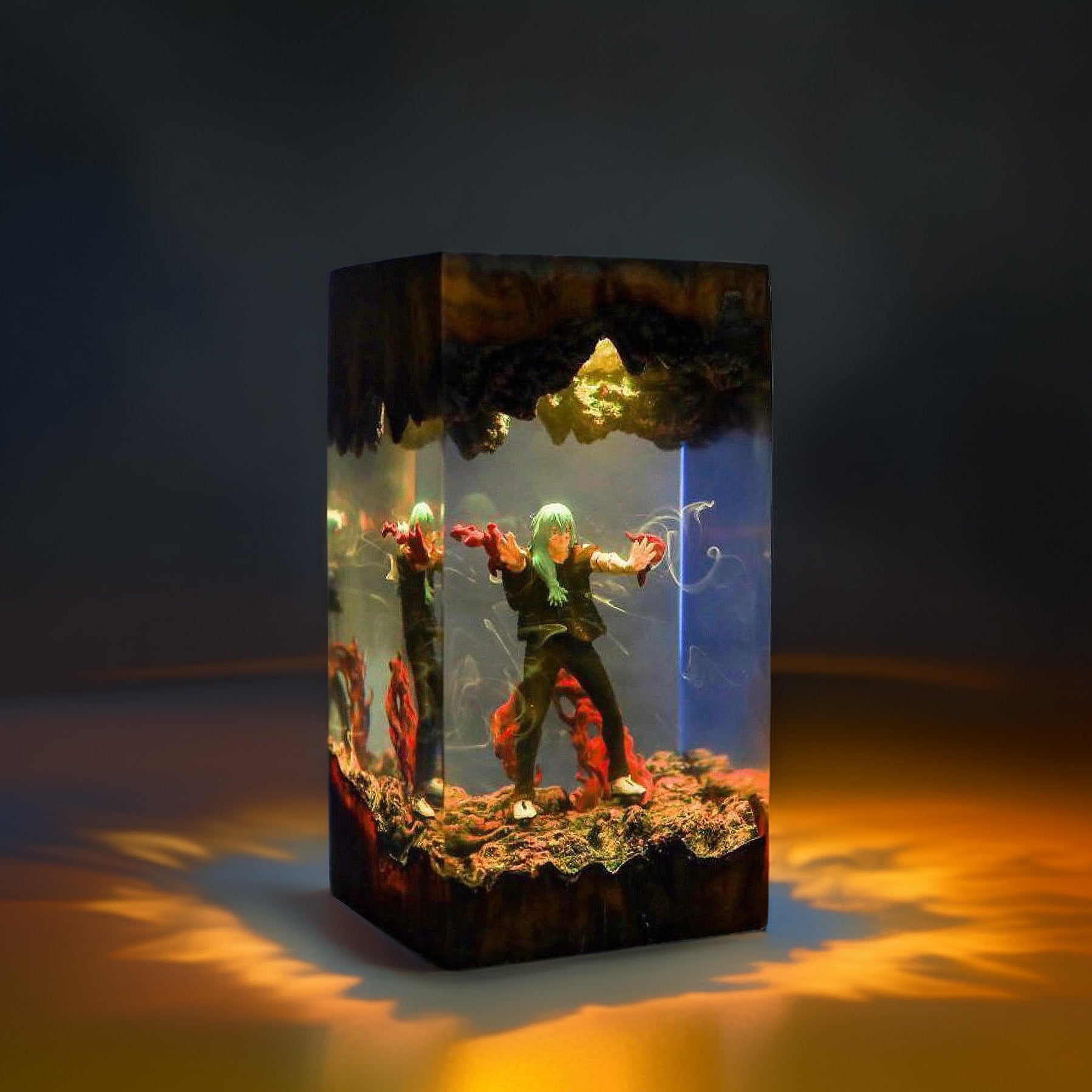 Patchwork Soul Demon Resin Lamp