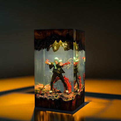 Patchwork Soul Demon Resin Lamp