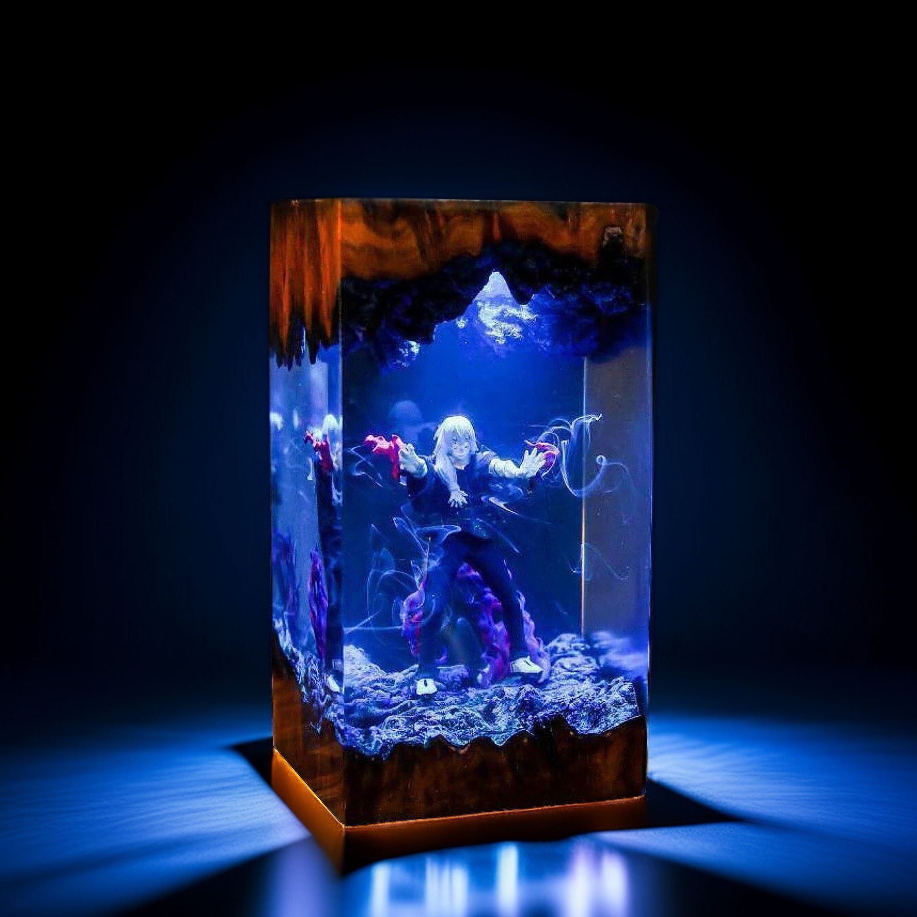 Patchwork Soul Demon Resin Lamp