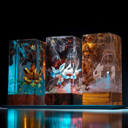 Adaptive Forest Pup Resin Lamp