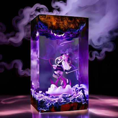 Pink Love Pillar Resin Lamp 03