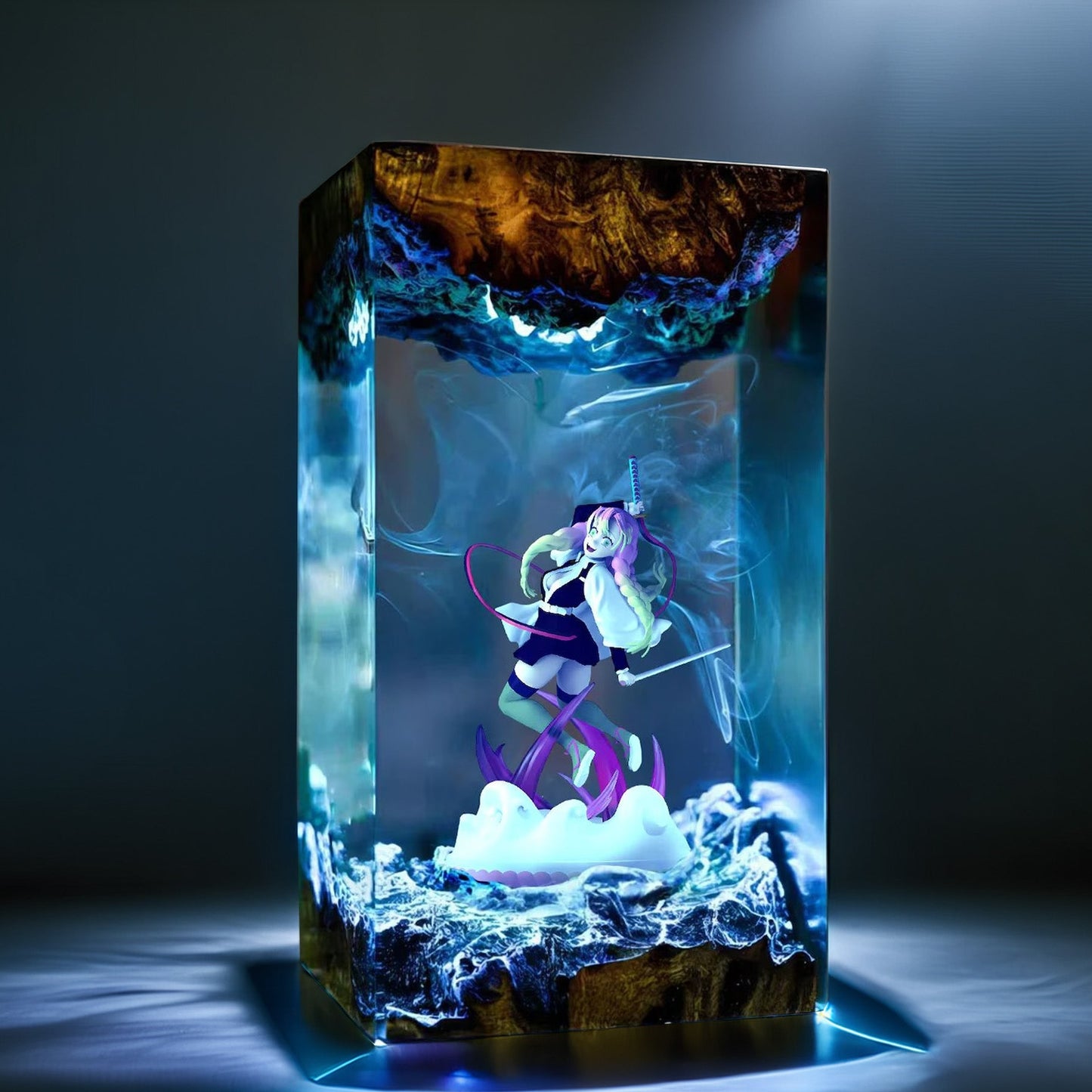 Pink Love Pillar Resin Lamp 03