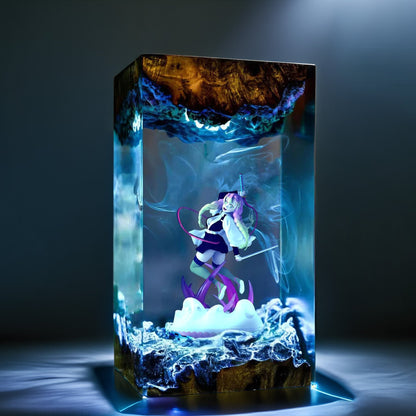 Pink Love Pillar Resin Lamp 03
