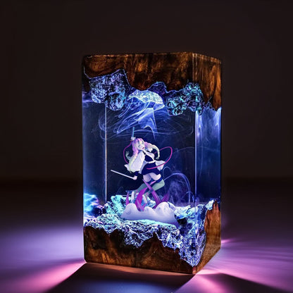 Pink Love Pillar Resin Lamp 03