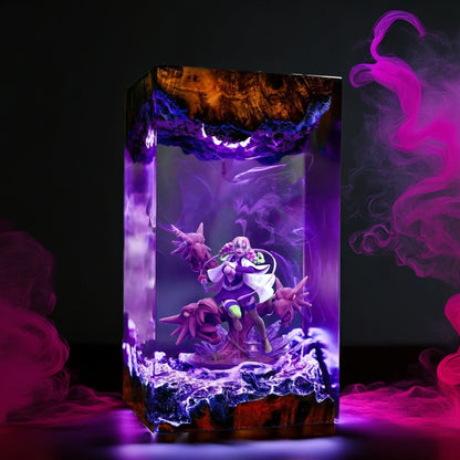 Pink Love Pillar Resin Lamp 02