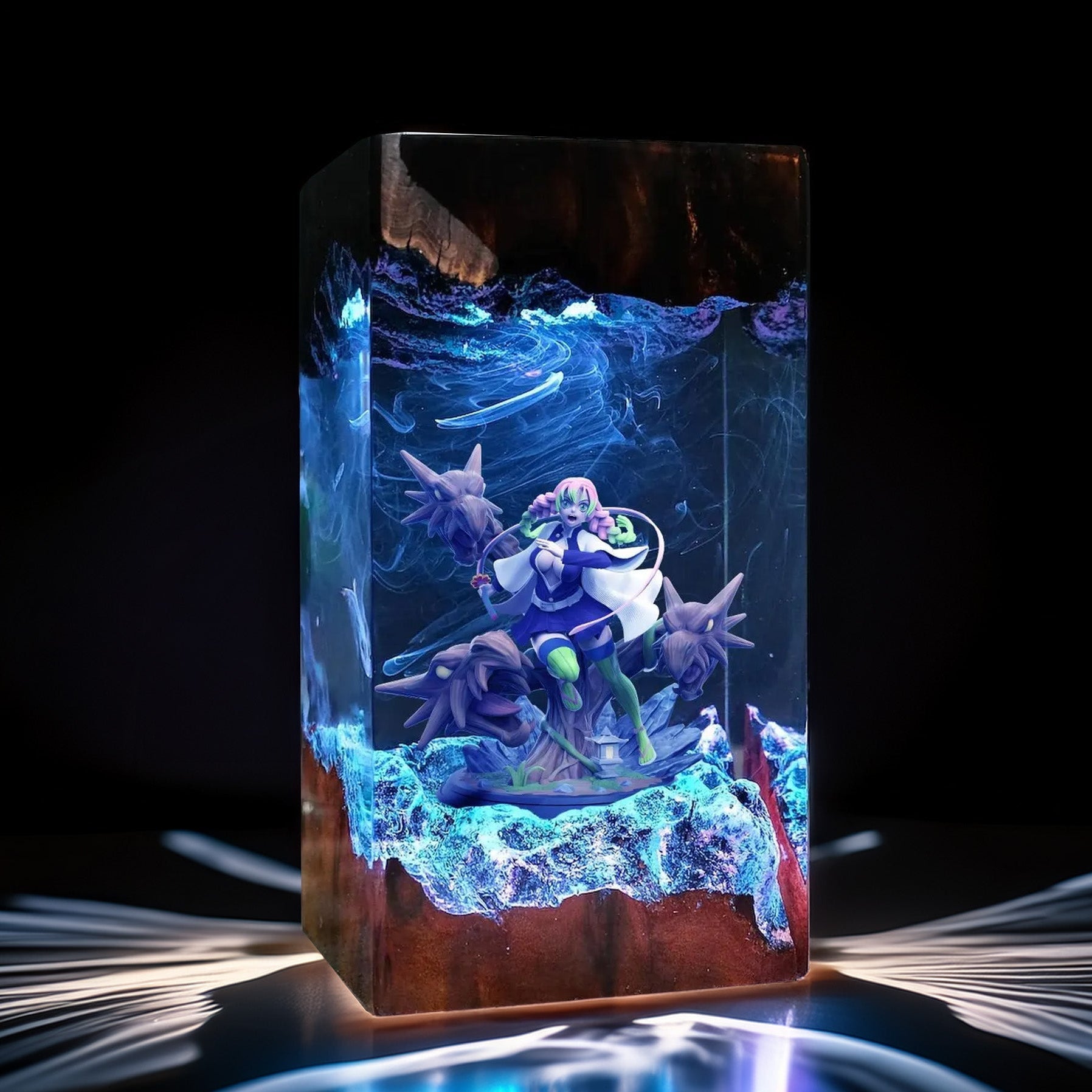 Pink Love Pillar Resin Lamp 02