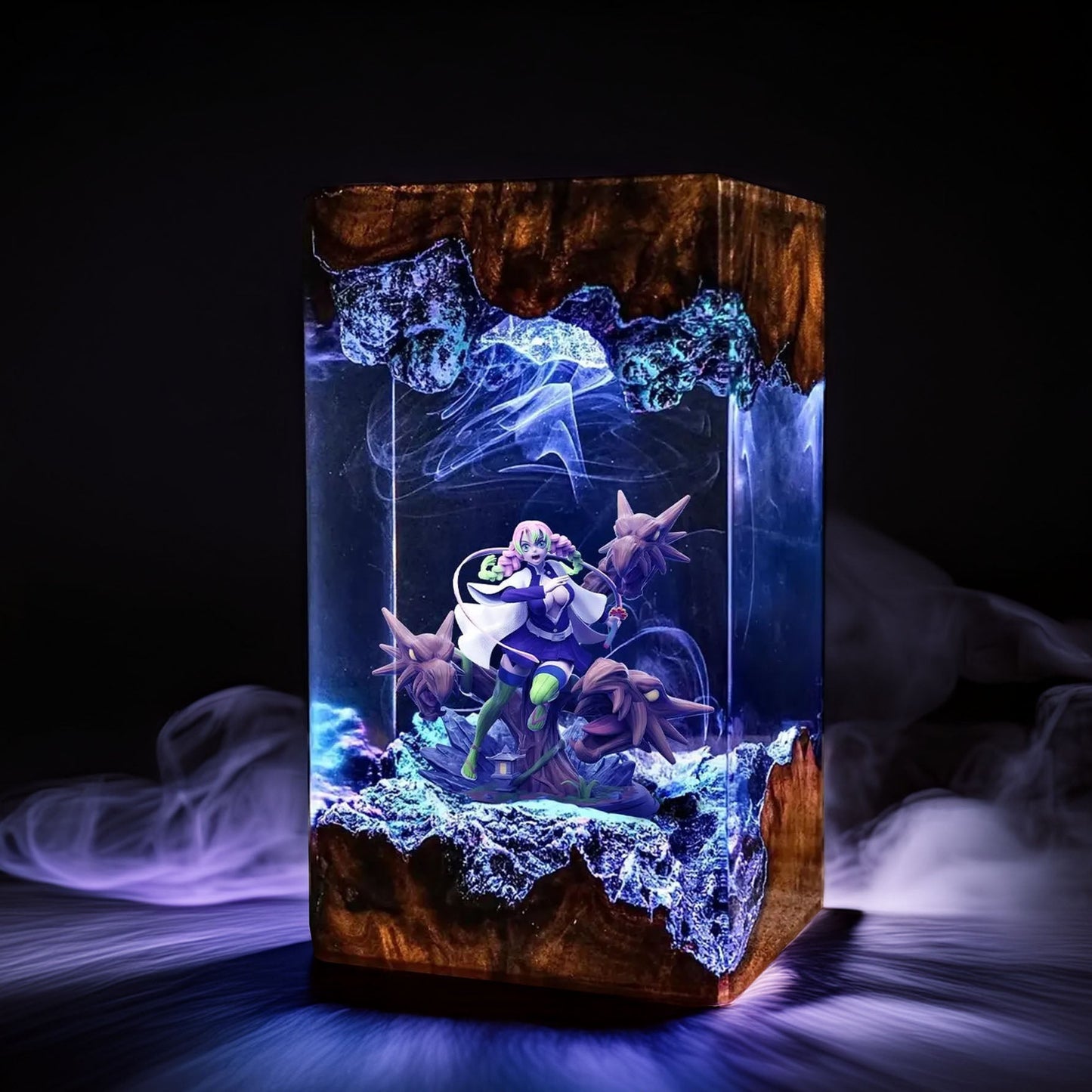 Pink Love Pillar Resin Lamp 02