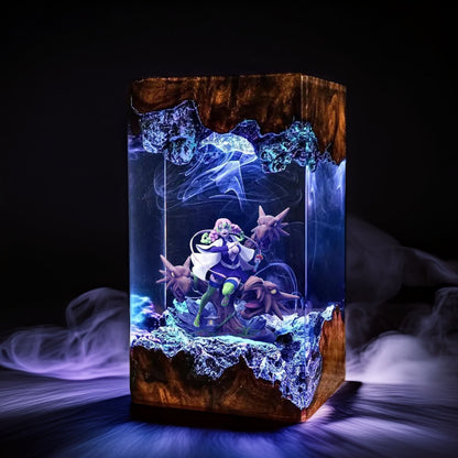 Pink Love Pillar Resin Lamp 02