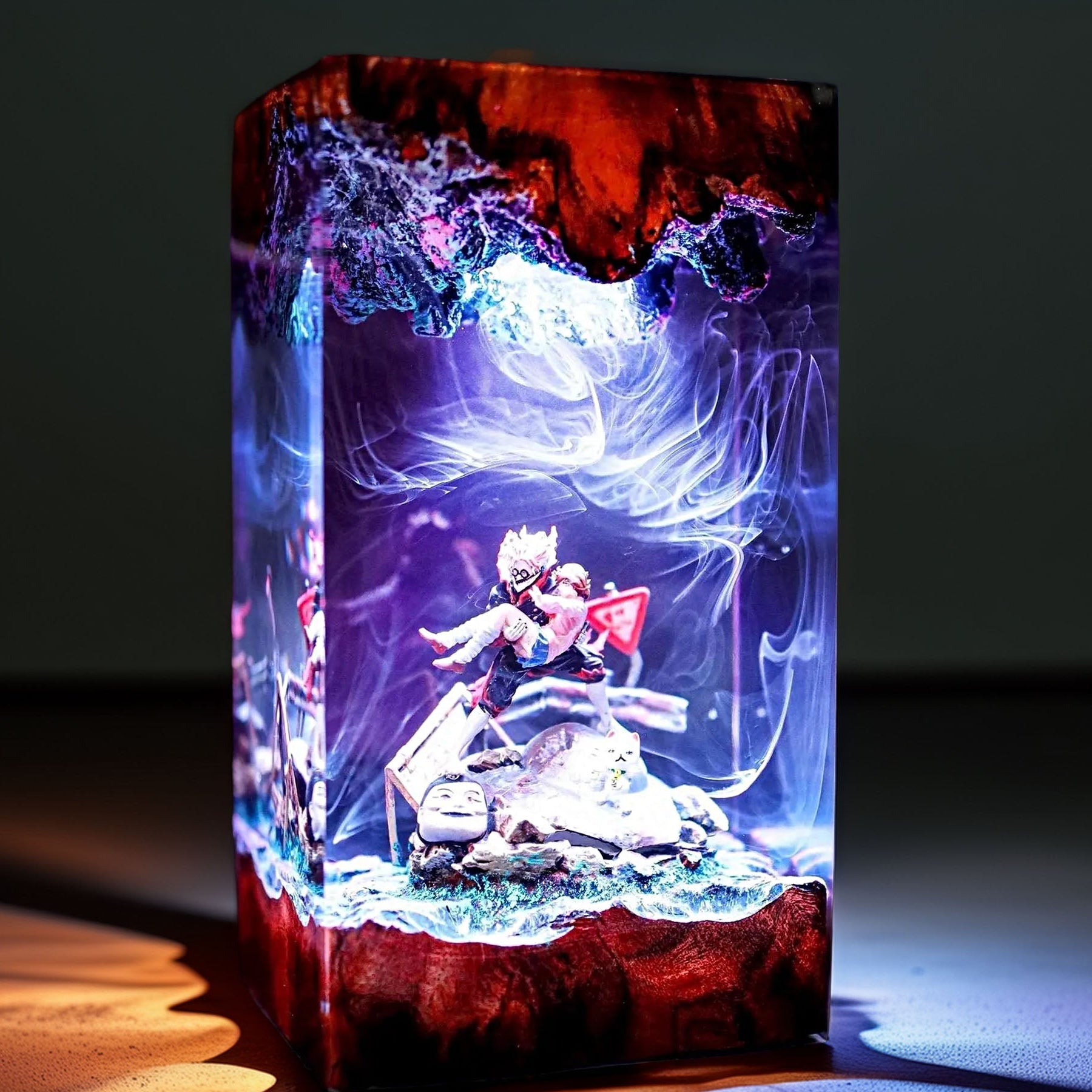 Esper Schoolgirl And Cursed Boy Resin Lamp