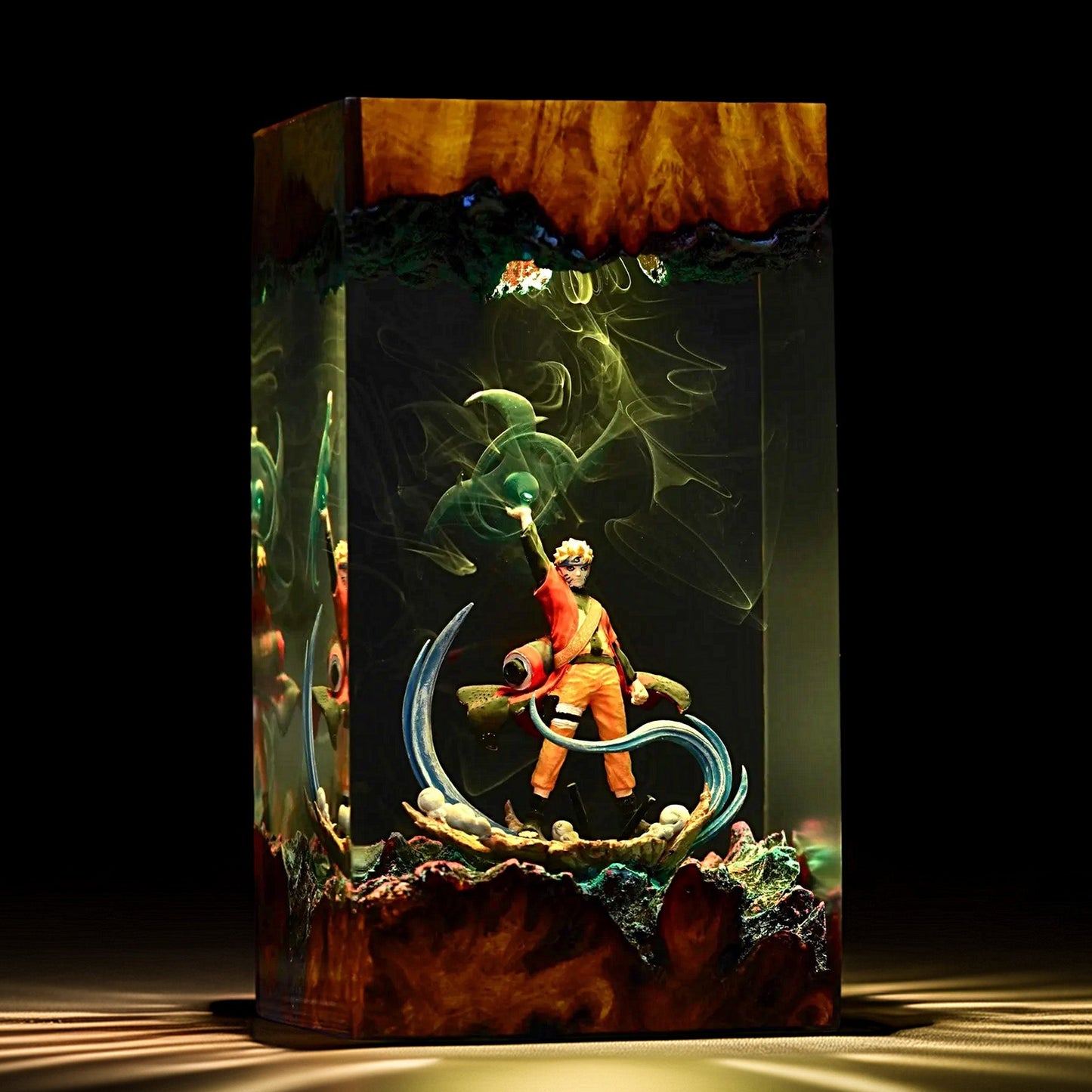 Spiral Cheek Ninja Resin Lamp