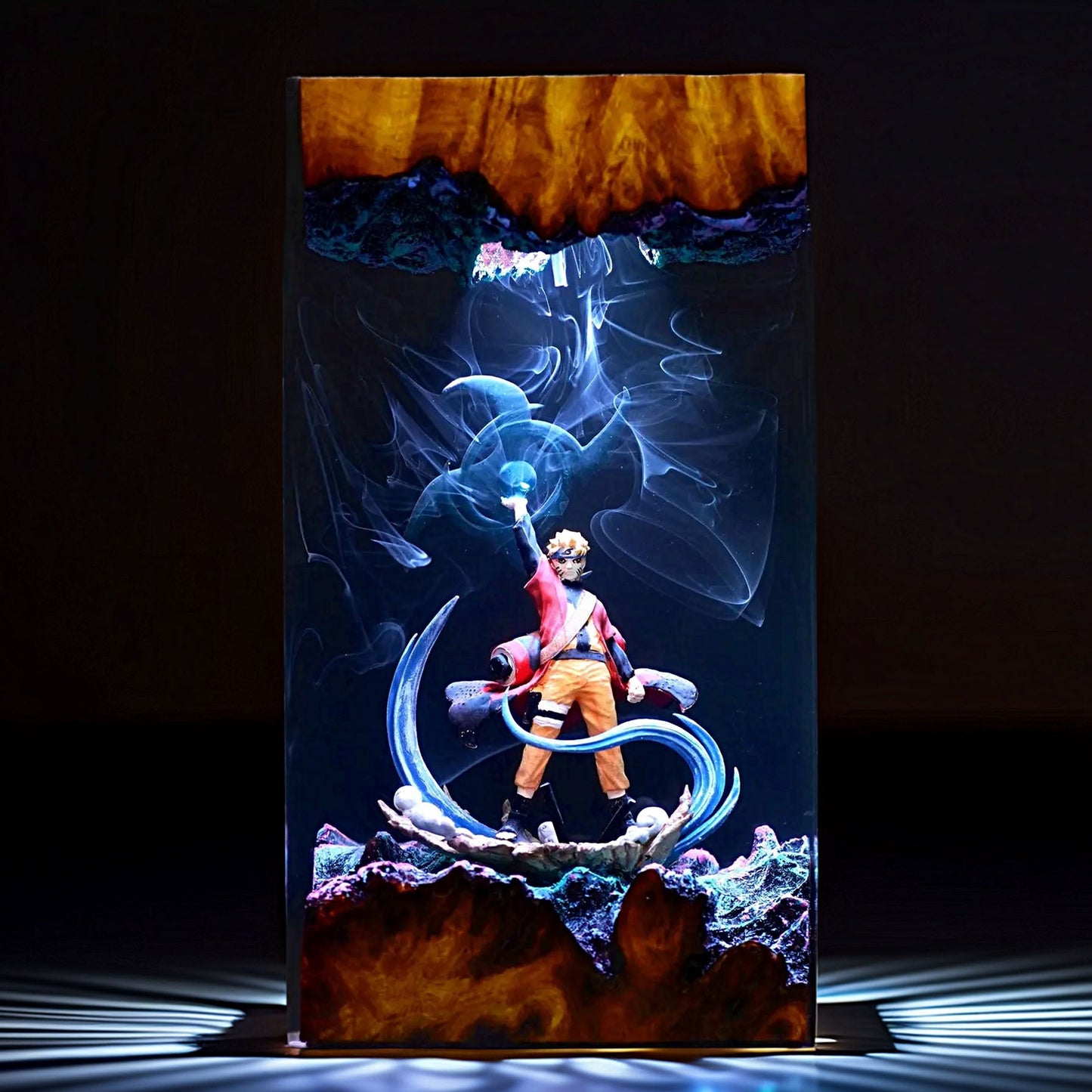 Spiral Cheek Ninja Resin Lamp