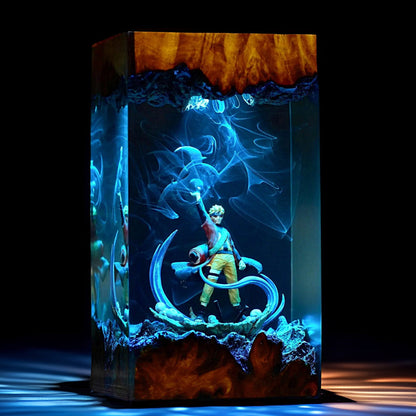 Spiral Cheek Ninja Resin Lamp