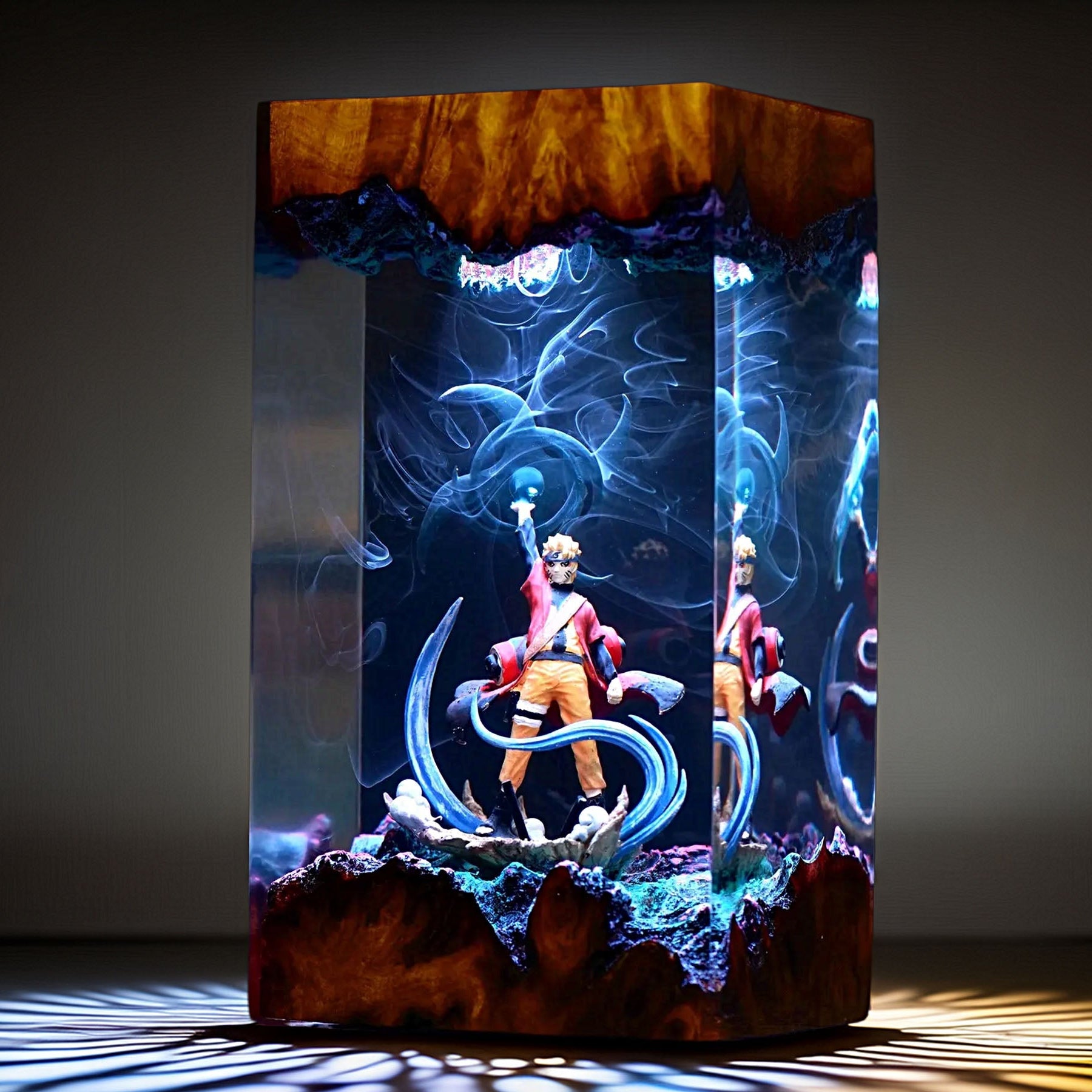 Spiral Cheek Ninja Resin Lamp