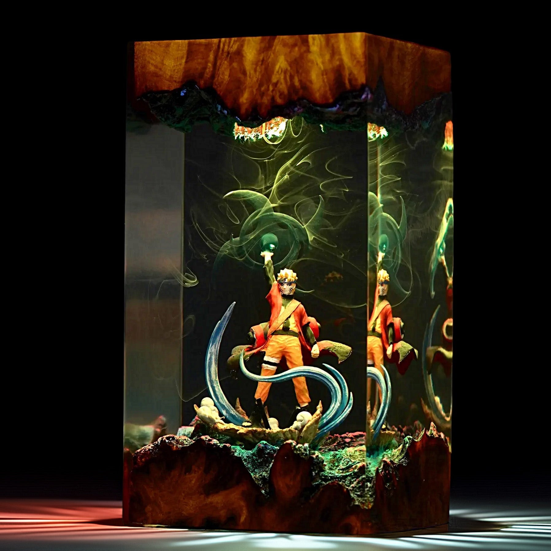 Spiral Cheek Ninja Resin Lamp